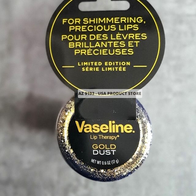  Son Dưỡng Có Nhũ Vaseline Lip Therapy GOLD DUST 17g - Hàng Canada 