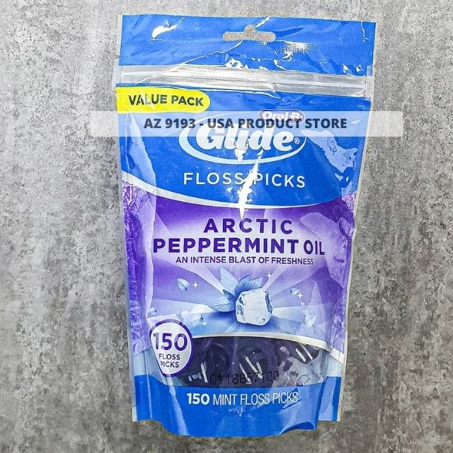  Tăm Chỉ Oral B Glide ARCTIC PEPERMINT OIL 150 cái - Hàng Xách Tay Mỹ 