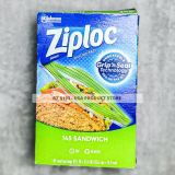  Túi Zip Đựng Thực Phẩm Ziploc SANDWICH, 145 túi, kích thước 16.5 cm x 14.9 cm 