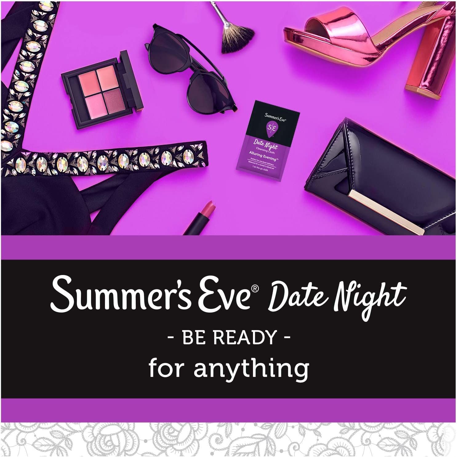  Khăn ướt phụ khoa Summer's Eve DATE NIGHT (16 miếng) 