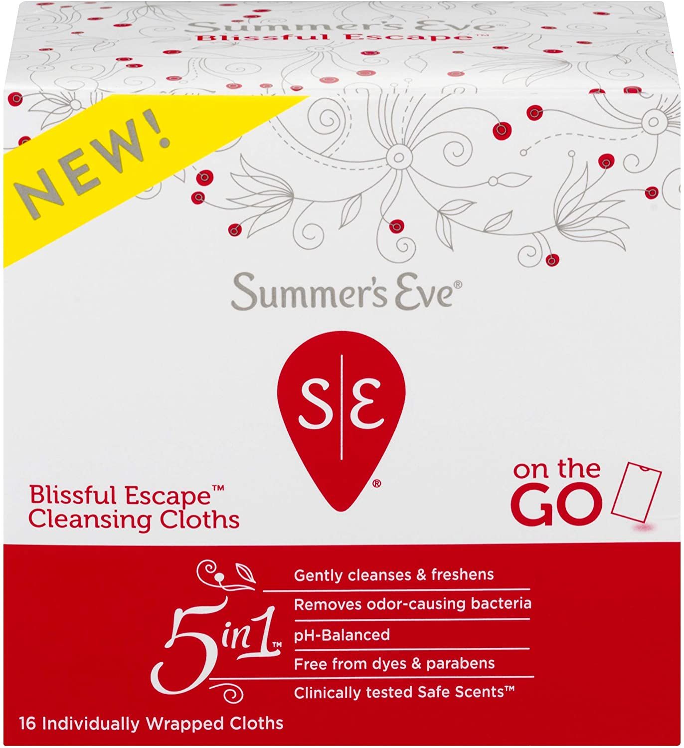  Khăn ướt phụ khoa Summer's Eve BLISSFUL ESCAPE 16 miếng 