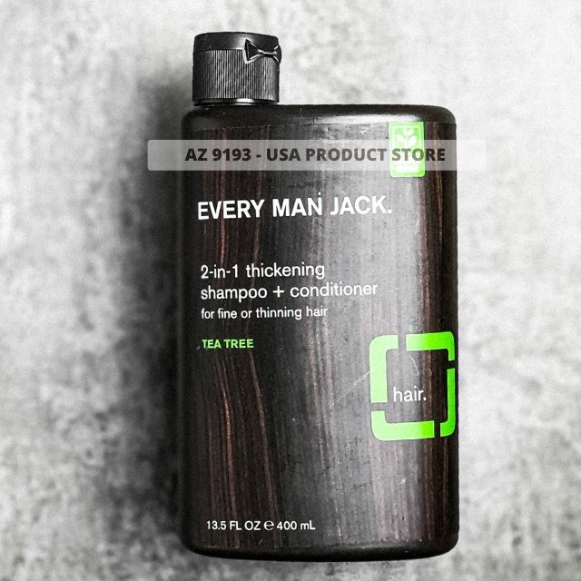  Dầu Gội 2 Trong 1 Every Man Jack TEA TREE Thickening 400ml 