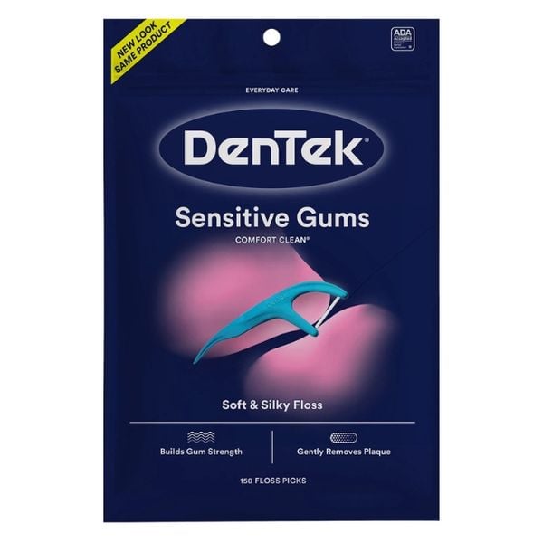  Tăm Chỉ Nha Khoa DenTek Comfort Clean 150 Tăm - Cho Nướu Nhạy Cảm | Hàng Mỹ 