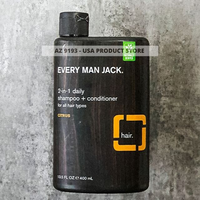  Dầu Gội 2 Trong 1 Every Man Jack CITRUS Daily 400ml 