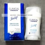  Lăn Khử Mùi Secret Clinical Strength COMPLETELY CLEAN - Sáp Trắng 45g 