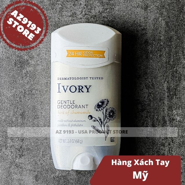  Lăn Khử Mùi Ivory CHAMOMILE - Sáp Trắng 68g 