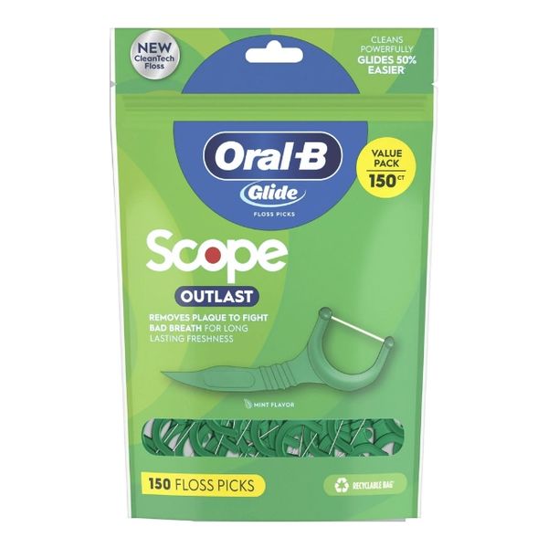  Tăm Chỉ Nha Khoa GLIDE SCOPE OUTLAST, 150 tăm, | Hàng Mỹ 