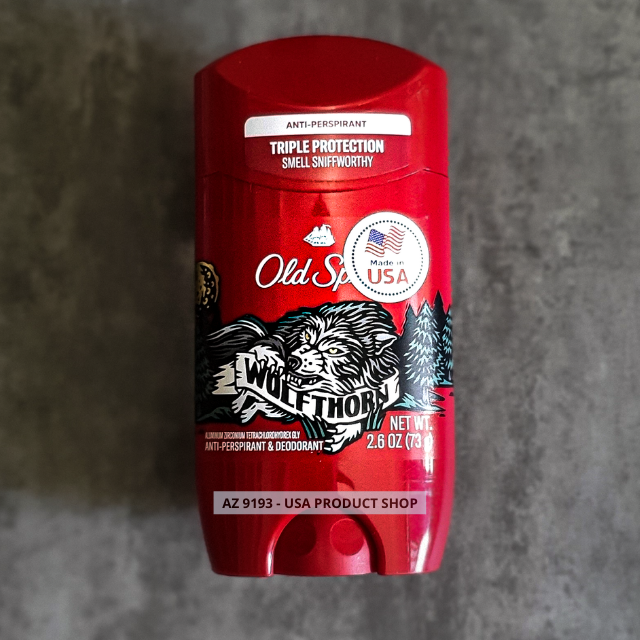  Lăn Khử Mùi Nam Old Spice Wild Collection WOLFTHORN - Sáp Trắng 73g 