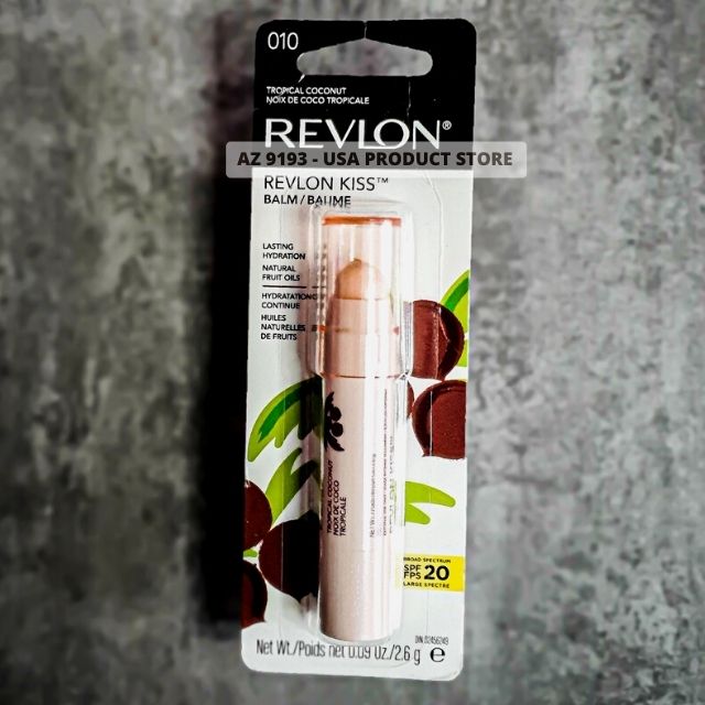  Son Dưỡng Revlon Kiss Balm TROPICAL COCONUT SPF20 số 010 