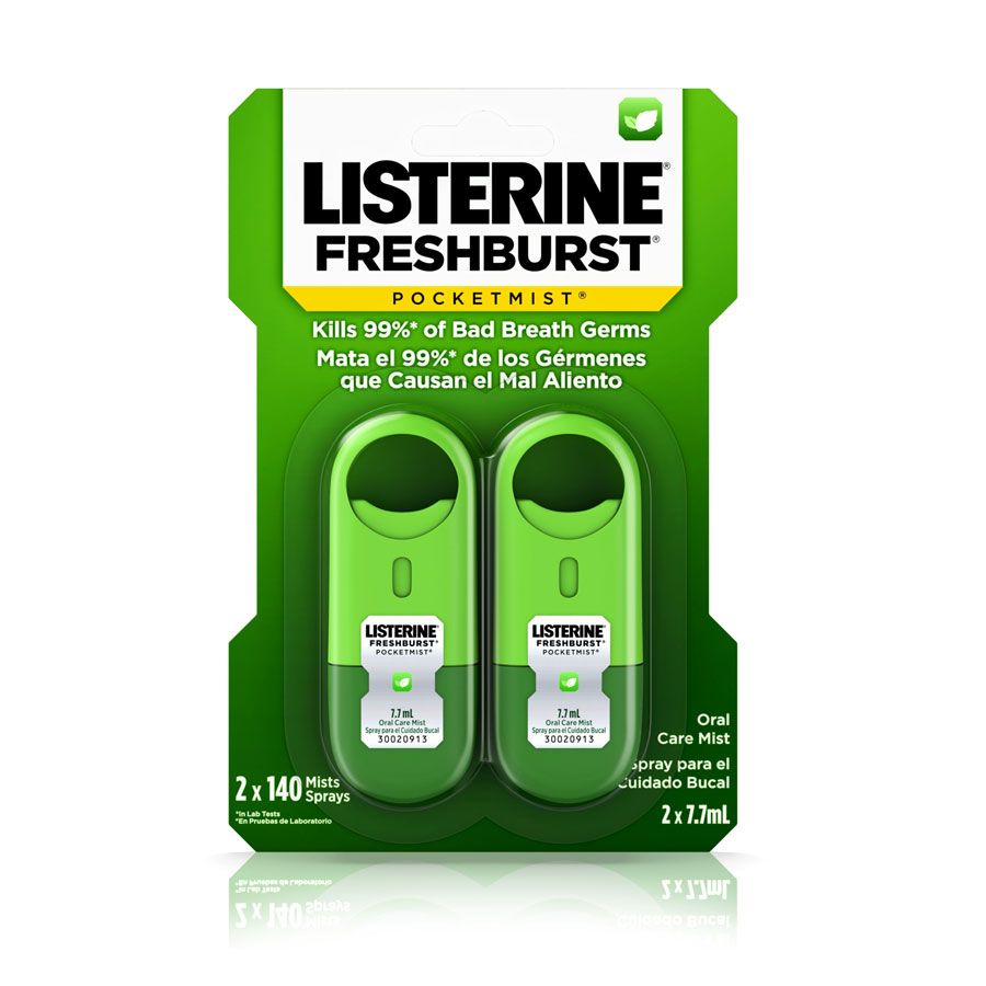  Xịt Thơm Miệng Listerine Freshburst Vỉ 2 X 7.7ml 