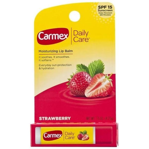  Son Dưỡng Môi Carmex Daily Care STRAWBERRY - Hộp lẻ 