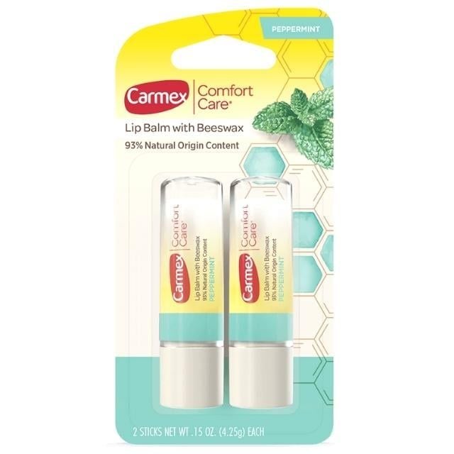  Son dưỡng môi Carmex Comfort Care PEPPERMINT, Set 2 thỏi 