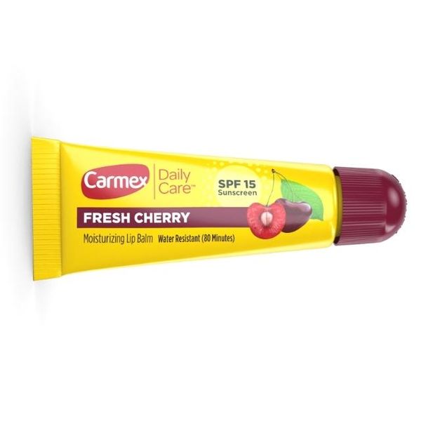  Son dưỡng môi Carmex, FRESH CHERRY, Daily Care, SPF 15, Tuýp lẻ 10g 