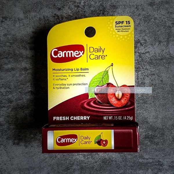  Son Dưỡng Môi Carmex Daily Care FRESH CHERRY, SPF 15 - Hộp Lẻ 