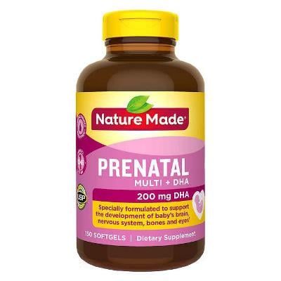  Nature Made Prenatal Muti + DHA 200mg 150V 