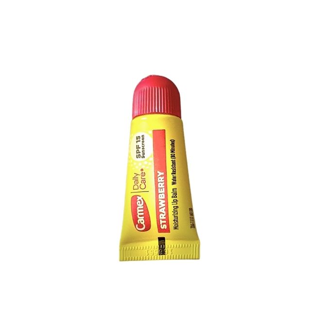  Son Dưỡng Môi CARMEX Hương Dâu Strawberry, 5g, SPF 15 - Dạng Tuýp, Hàng Nội Địa Mỹ 