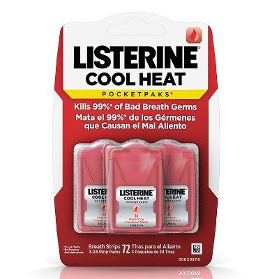  Thơm Miệng Listerine Cool Heat vỉ 3 
