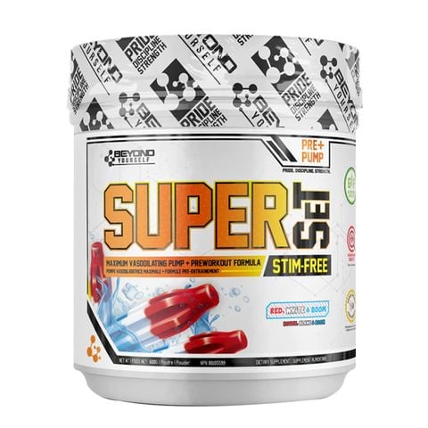  Tăng sức mạnh SuperSet Stimfree (Non caffein) - 40 lần dùng 