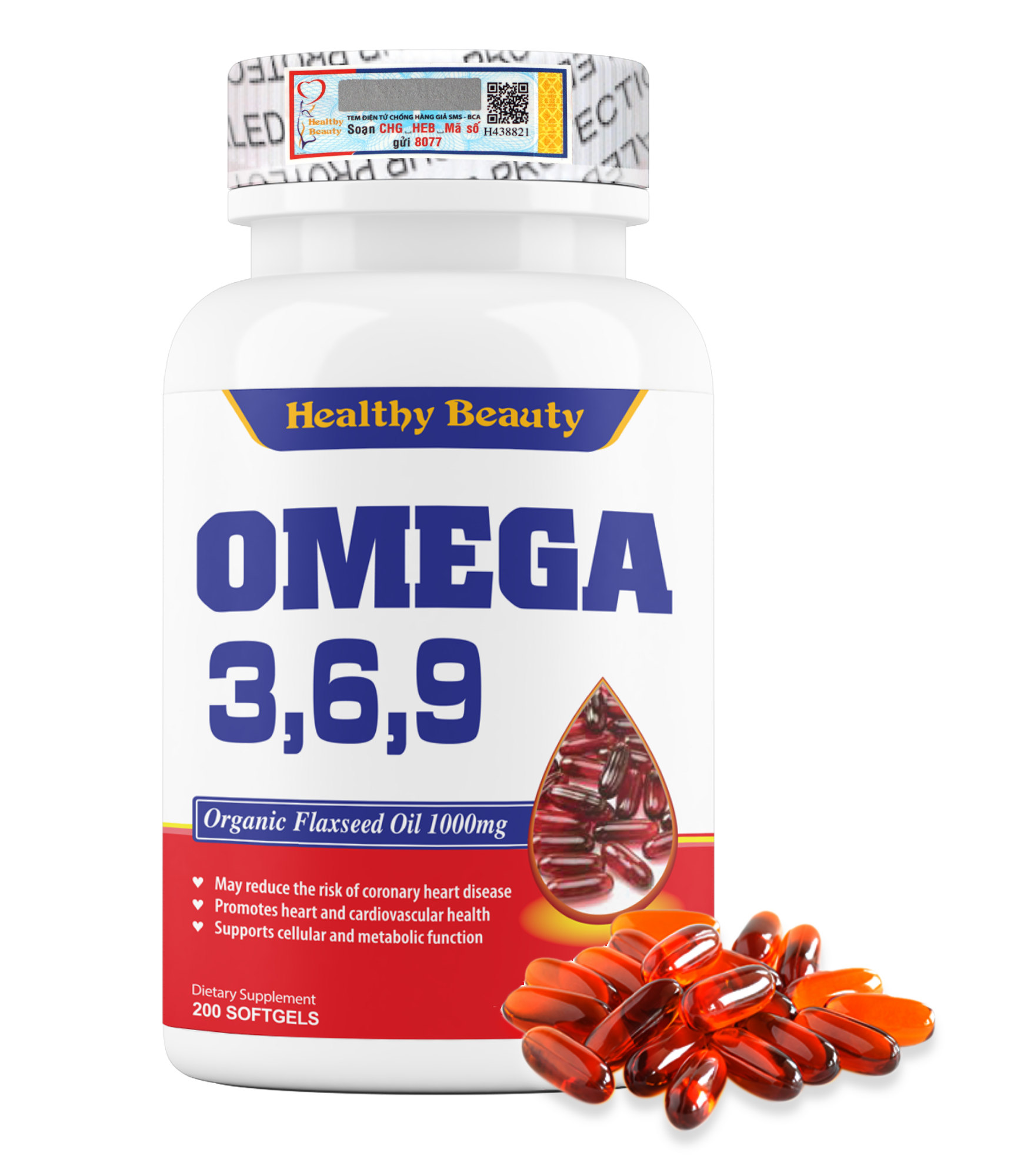 Healthy Beauty Omega 3,6,9 - Flaxseed Oil Organic 1000mg – Healthy Beauty  Pharma Co.,LTD