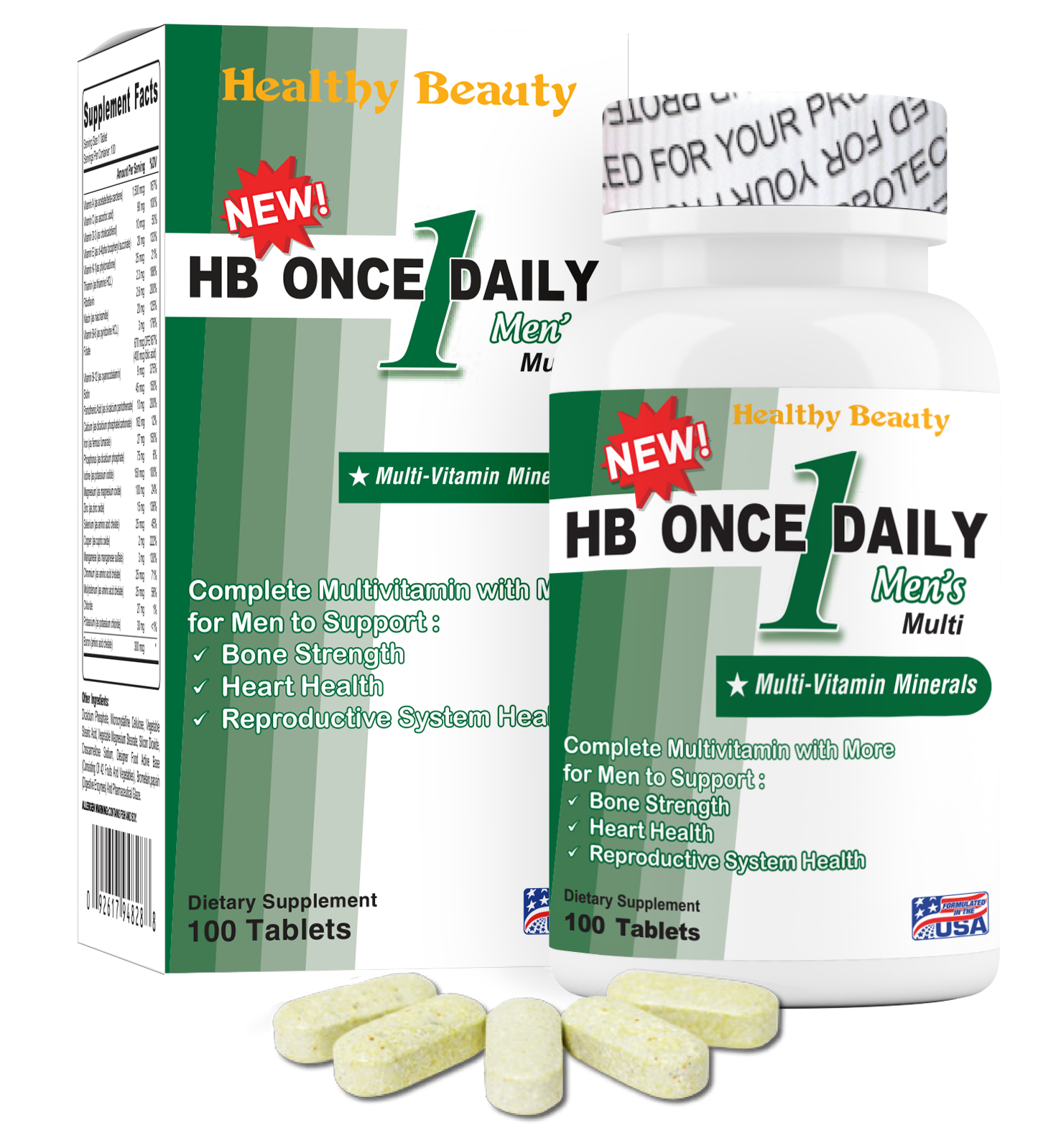 Healthy Beauty HB Once Daily Men's Multi - Bổ sung vitamin cho Nam – Healthy  Beauty Pharma Co.,LTD