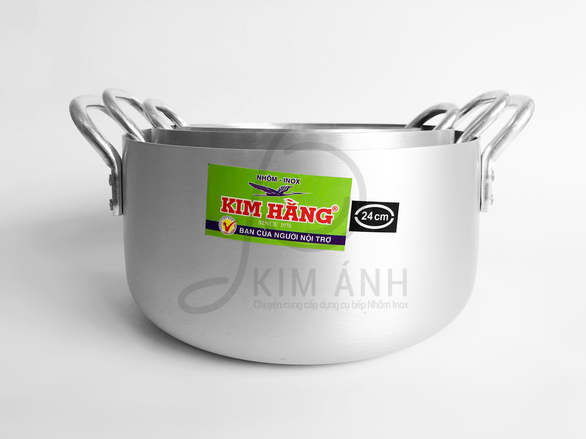  Bộ 3 nồi Kim Hằng nhôm xi bóng nhỏ  16 20 24 