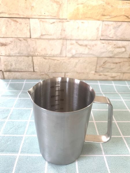  Ca inox chia vạch 500ml 700ml 1l 