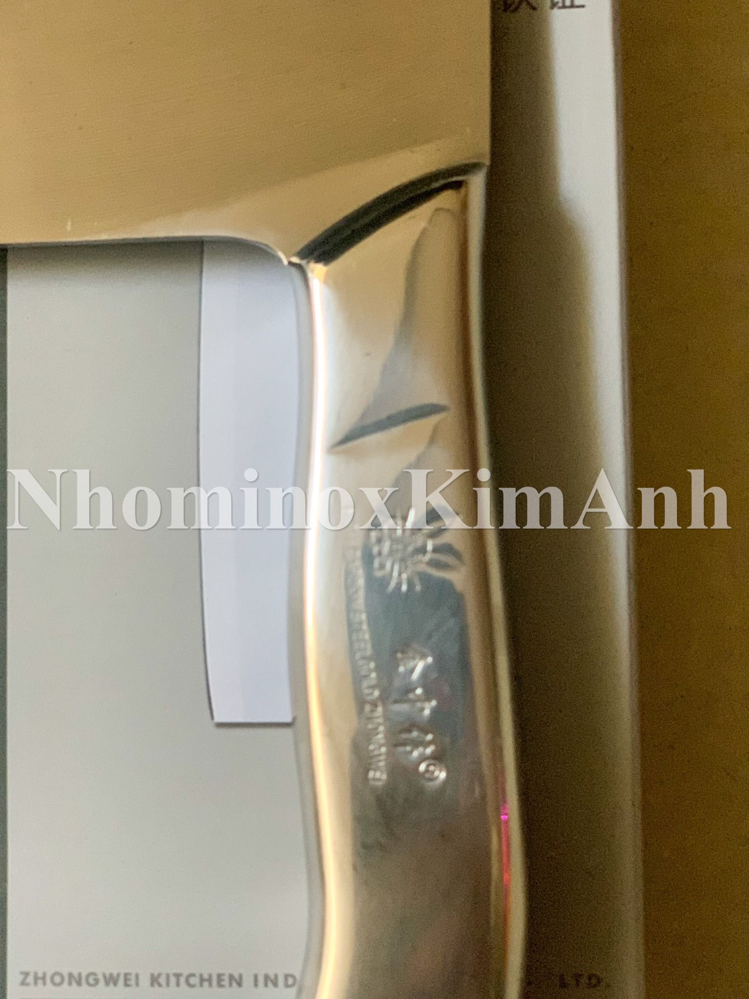  Dao chặt inox dài 33cm thỏ xám (thỏ đại) 