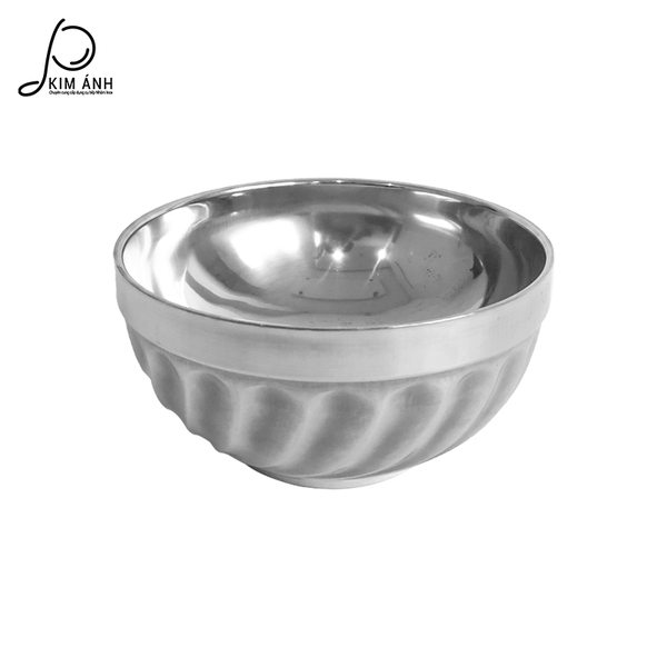  Tô chén Inox đáy xoăn 