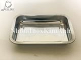  Mâm chữ nhật sâu inox - Khay sâu inox 