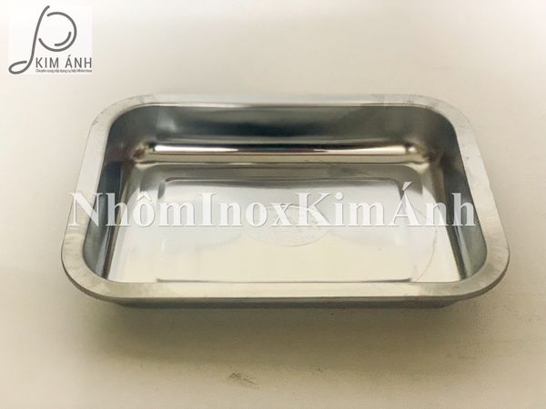  Mâm chữ nhật sâu inox - Khay sâu inox 