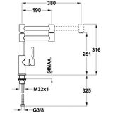  Vòi rửa bát Teka INX 983 