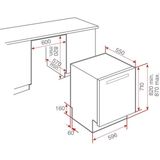  Máy rửa chén lắp âm toàn phần DW8 80 FI 