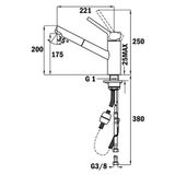  Vòi rửa bát TEKA VTK 978 