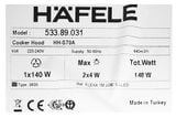  Hút mùi âm tủ Hafele HH-S70A 533.89.031 