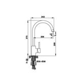  Vòi rửa bát Hafele HF-C211V ANTONIO 