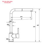  Vòi rửa bát Hafele titus HT-C319 570.50.290 