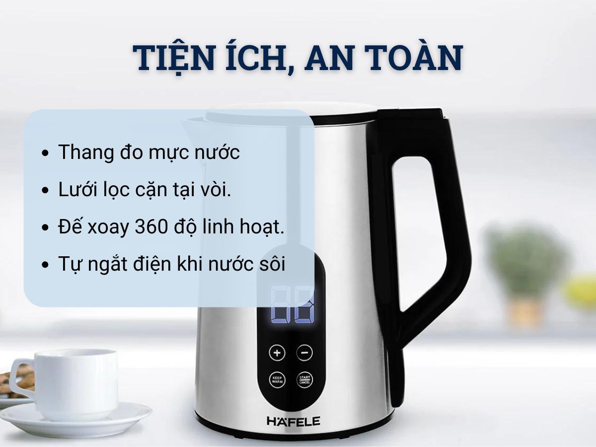  Ấm Đun Nước Siêu Tốc HS-K1707DX Hafele 535.44.170 