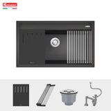  Chậu rửa bát đá Granite Sink Terra 860S Black 