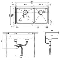 chậu inox Häfele HS21-SSN2S90 567.94.030