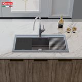  Chậu rửa bát đá Granite Sink Terra 860S Grey 