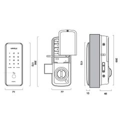 Khóa điện tử  Hafele ER5100( 912.20.200)