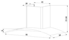 Hút mùi kính cong FEUER H36S (90cm)