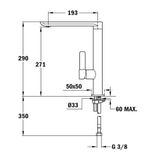  Vòi rửa teka FO 915 