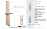  Khoá điện từ Bosch ID 80 EU AMBER GOLD 