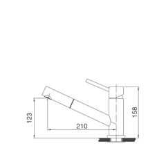 Vòi inox dây rút Malloca K110-S