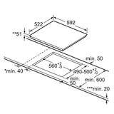  Bếp từ Bosch PIE631FB1E 