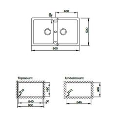 Chậu đá Häfele HS19-GEN2S90 570.36.500