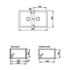 Chậu đá Häfele HS19-GEN2S90 570.36.300