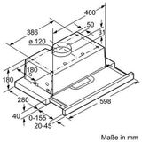  Máy hút mùi âm tủ Bosch DFT63AC50 Serie 4 