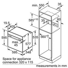 Lò nướng âm tủ Bosch HBF113BR0A Serie 2